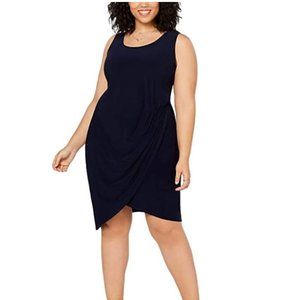 Love Squared Plus Size Draped Bodycon Dress 1X